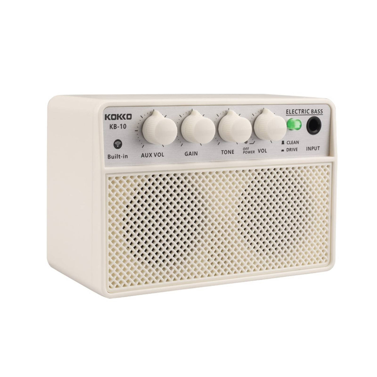 Guitar Amplifier with Input Portable Small Electric Guitar Amp Overdrive for Beginners, Bass Instrumentalists, Bedroom