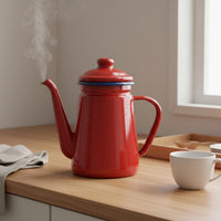 Enamel Coffee Pot Thickened Kitchenware Lid for Home