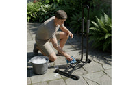 Padded L-Shaped Bike Stand Stable Upright Cycle Stand Powder-Coated Freestanding Bike Rack Rust-Resistant for Commuters
