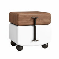 Rotating Cylinder End Table Modern Aesthetic Nightstand Minimalist Aesthetic Space-Saving Design for Adults, Home, Dormitory