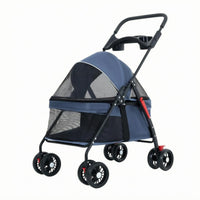 Foldable Pet Carriage Lightweight Cat and Dog Pet Carriage Compact for Cats, Dogs, Outdoor Walking, Travel