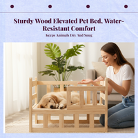 Elevated Cat Bed, Pet Cot, Washable, Calming, Indoor Pad
