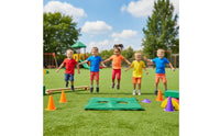 Safe Play Double Hole Foam Mat Long-Lasting Rainbow Hole Mat Cushioned Space Saving for Kindergarten