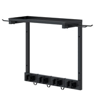 Wall-Attached Cleaning Rack Hanging Clips Cleaning Tool Rack Multi Functional Utility Shelf