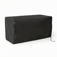 Rectangular Outdoor Storage Box Slipcover Weatherproof Deck Box Cover with Zipper Waterproof Patio Storage Bin Cover for Garden
