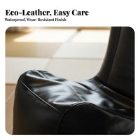 Single-Seater Lazy Sofa Vintage & look Cushiunitd Armchair Set Padded Seat with Footrest for Residents, Students, Bedroom