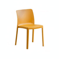Armless Molded Chair Stackable Molded Shell Chair Modern Design Lightweight for Renters, Cafe, Meeting Room