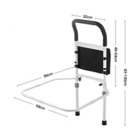 Bed Assist Bar with Tray High Weight Capacity Elderly Bed Grab Bar Anti-Slip Feet Household Assistance for Seniors, Nighttime