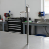 Stainless Steel Oil Extractor Pump Anti-Backflow Manual Oil Extractor Hand-Operated Heavy Duty for Mechanics, DIYers, Garage, Workshop