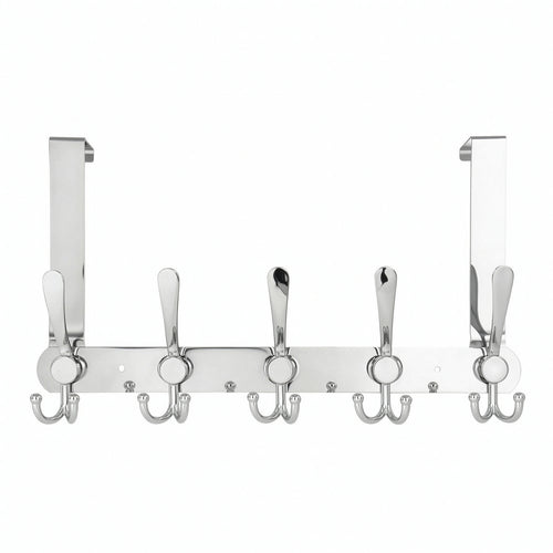 Over-the-Door Hook Rack Space-Saving Hardware Heavy-Duty for Bedroom, Entryway