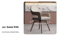 Rotating Upholstered Seat Versatile Upholstered Revolving Armchair Padded Pad Easy Assembly for Cafe, Living Room, Bedroom