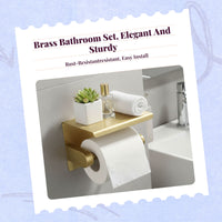 Brass wall faucet bathroom set