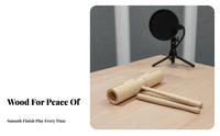 Bi-Tonal Wood Block Resonant Sound Contrasting Tones Tone Block Hardwood Wooden Musical Toy for Beginners, Kindergarten, Classroom, Music Class