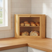 Countertop Bread Box Tiered Triangular Bread Box Clear for Bakers