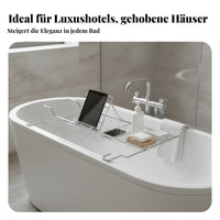 Tablet Holder Bath Rack Open Metal Extendable Bath Tray Wire Frame