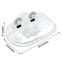 Window Cat Bed and Transparent Cat Bed, Frameless Suction Cup Cat Bed with Strong Suction Cup Mounting, Space Saving Cat Hammock for Indoor Cats