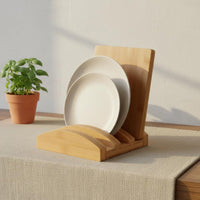 Bamboo Board Holder Space-Saving Household Storage Minimalist Design