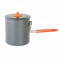 Lightweight Solo Camping Cook Pot Compact Storage Backpacking Pot Easy to Clean for Backpackers, Campers, Hiking, Mountaineering, Picnic