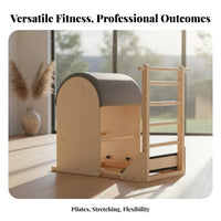 Improves Posture Pilates Spine Corrector Strengthens Muscle Groups Spine Corrector Arc Increases Flexibility Pilates Reformer Bed Solid Wood Frame for Women, Fitness Enthusiasts, Physical Treatment Patients, Gym, Rehabilitation Center
