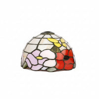 Stained Glass Lampshade Colored Glass Dome Light Shade with Metal Fitter Pendant Lamp Shade Artisan Mosaic Handcrafted Style Suitable for Dining Room Studio Lounge Home Use
