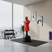 Person-Shaped Striking Target Weighted Base Freestanding Punching Figure Spring Support Human Punching Target for Fighting Arts Trainees