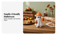 Cute Spirit Statue with Pumpkin Bucket