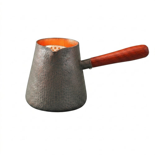 Copper Kettle with Wooden Handle Long-Lasting Kettle with Wooden Handle Rustic