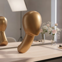 Mannequin Head with Long Neck Faceless Hairpiece Stand Multi-Use for Boutiques