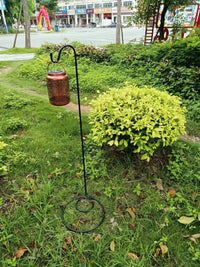 Freestanding Flat Shepherd Hook for Indoor/Outdoor Decorative Light Display