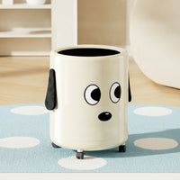 Rolling Trash Can Alltagstauglich Mobile Waste Bin Glatt Rollend for Bathroom