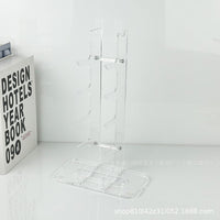 Acrylic Knife Display Stand for 7 Knives, Clear/White/Black