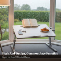 Adjustable Folding Laptop Table Non-Slip Legs Foldable Laptop Table beverage holder Holder