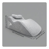 Ergonomic Prone Support Cushion Versatile Use Ergonomic Prone Pillow Bed Reading Backrest Cushion for Office Workers, Students