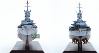 1:1000 Italian Roma Battleship Model Kit, Die-cast Finished Product, No Glue, Pre-colored