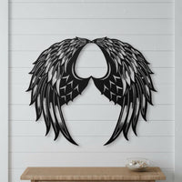 Angel Wings Wall Decor Modern Design Metal Angel Wings for Living Room, Bedroom