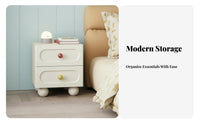 2-Drawer Nightstand clean contemporary Design Bedside Drawer Unit Colorful choices