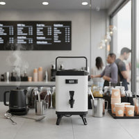 Milk Tea Container Large Capacity Square Beverage Dispenser Insulated Beverage Dispenser 24-Hour Insulation for Restaurants