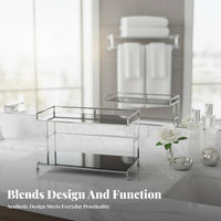 Rotating Makeup Tower Space-Saving Cosmetic Organizer Multi-Functional for Women