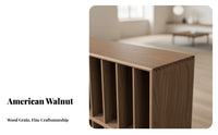 pure Wood Construction adjustable Storage Cube Minimalist Design bookshelf Floor-Standing Display Shelf Sturdy Frame for Book Lovers, vinyl record Collectors, Homeowners, Living Room, Bedroom, Office