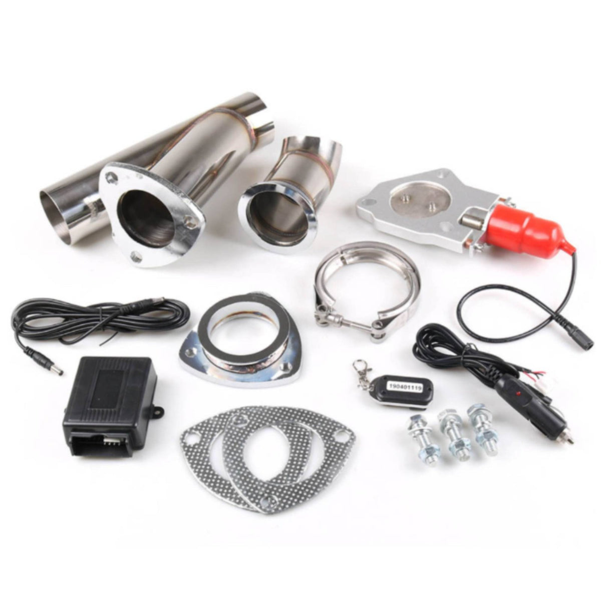 Stainless Steel Variable Sound Exhaust Controller Universal Fit Electric Exhaust Valve for Car Modification, Racing