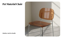 Clear Top High Chair Modern Modern Design Clear Acrylic Stool Space-Saving Easy to Clean for Cafe Owners, Bar, Small Areas