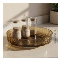 Rotating Tray Turntable Anti-Drop Edge Countertop Rotating Organizer Multipurpose seasoning rack for Pantry