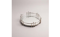 Metal Mirrored Tray Iron Art Home Decor Modern Minimalist for Bathroom, Bedroom