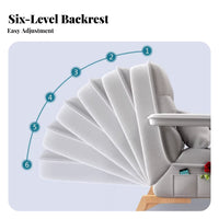 Adjustable Folding Lounger Foldable Design Indoor Seating Multi-Position Ergonomic Support for Students, Digital Hobbyists