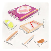 Mini Weaving Loom Creative Hobby Craft Supply Educational for Home, Beginners