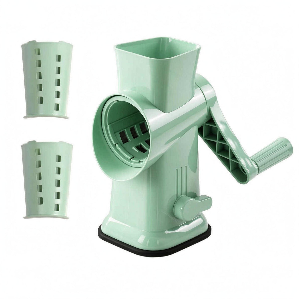 Hand-Crank Shaved Ice Machine Tabletop Rotary Snow Cone Maker