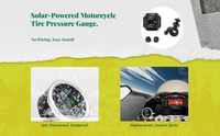 Solar Motorcycle TPMS, instant alerts