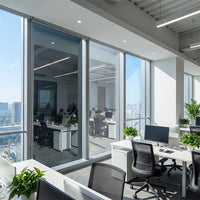 Window Film Privacy and Window Tint for Home Office, Silver Reflective Privacy Film for Bathroom, 2 Mil Window Security Film, 85% Heat Insulation