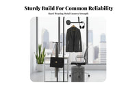 unobstructedstanding Coat Rack Space-Saving Clothing Organizer Easy Assembly for Renters