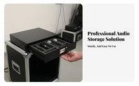 2U Locking Rack Drawer Heavy Duty Audio Device Storage Drawer Powder Coated